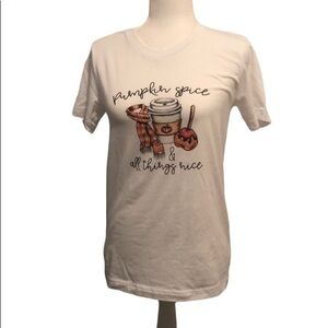 Bella Canvas Pumpkin Spice Womens Fall Shirt Size S